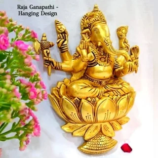 Raja Ganapathi - Hanging Brass Statue God Vinayagar Brass Idol - image 2