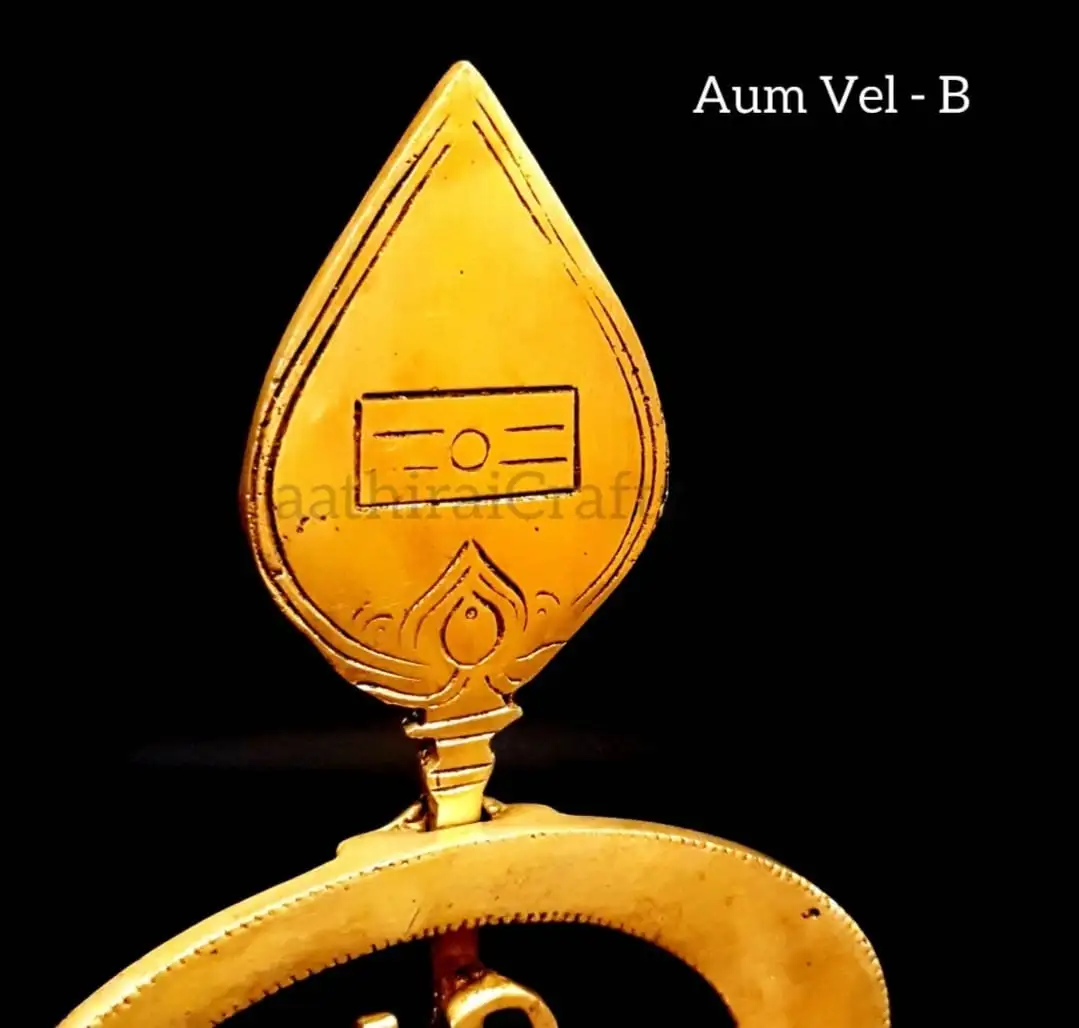 Big Aum Vel Statue Brass Antique Finish - image 2