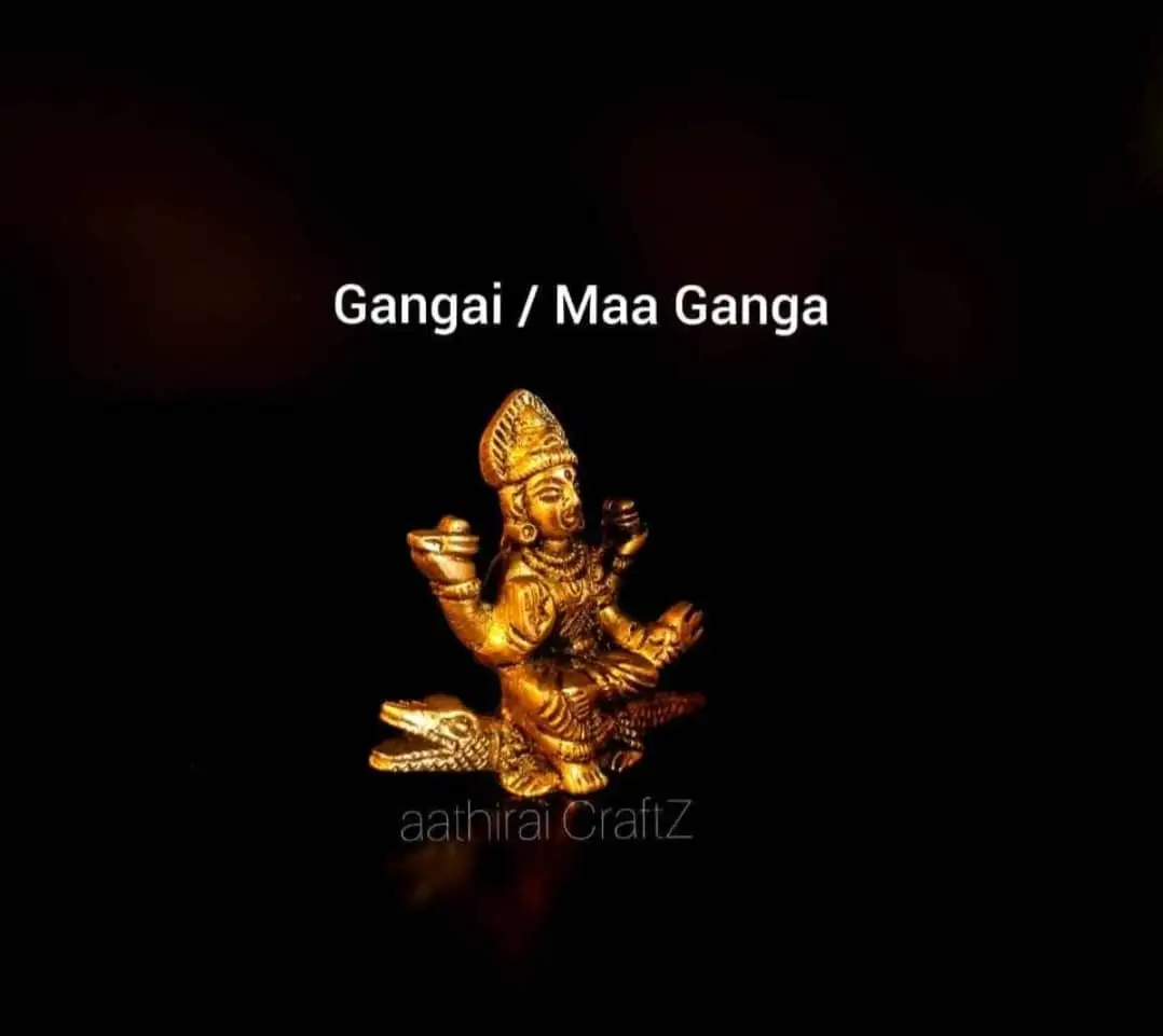 Gangai / Maa Ganga (S) Brass Antique Finish - image 2