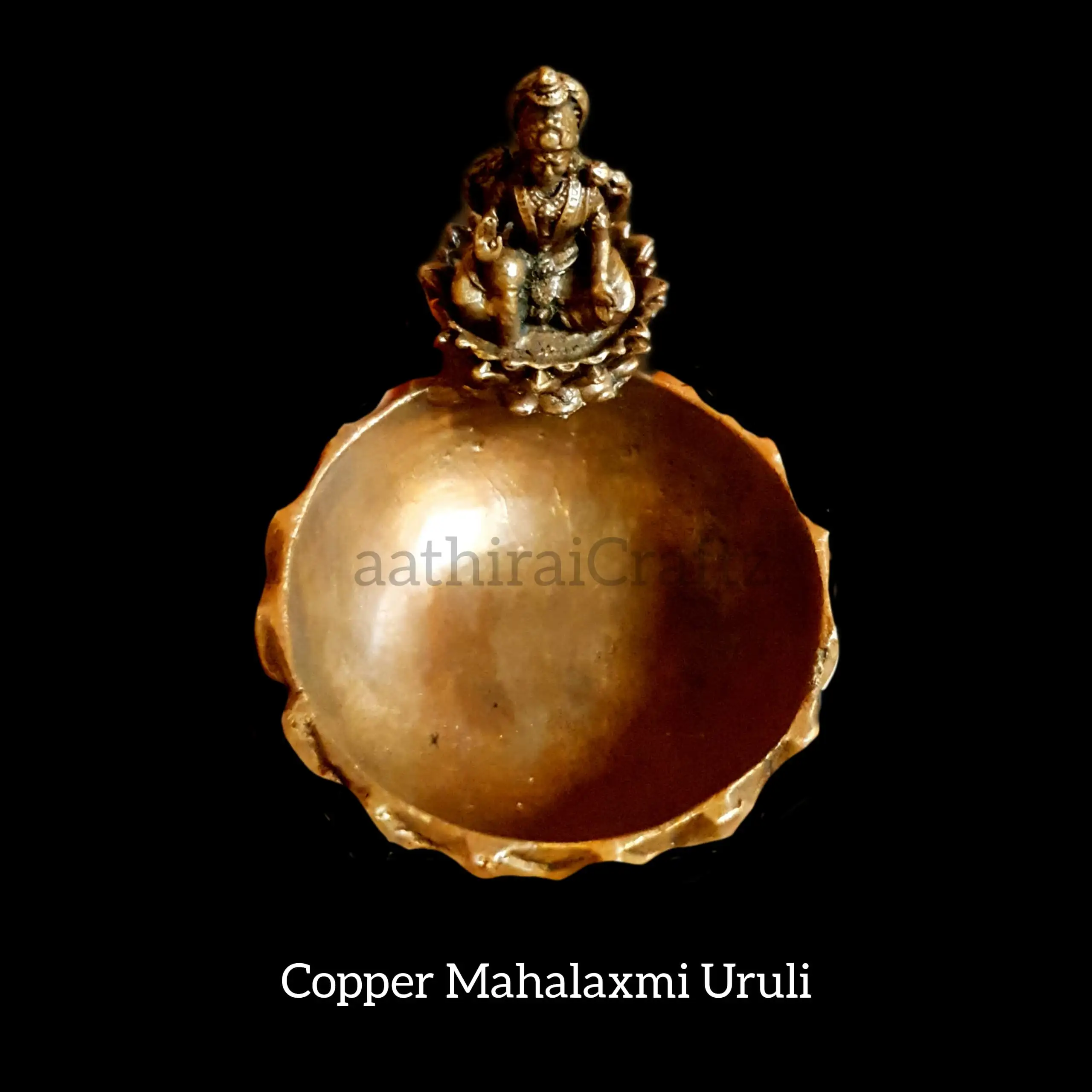 Copper Uruli Mahalaxmi / Copper Idol Mahalaxmi - image 2