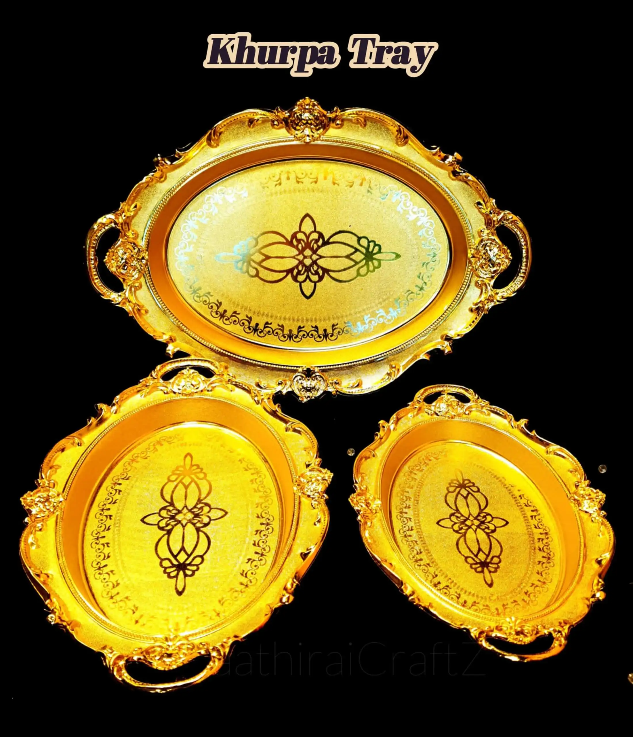 Khurpa Pooja / Decorative Pooja Plates - Small - image 2
