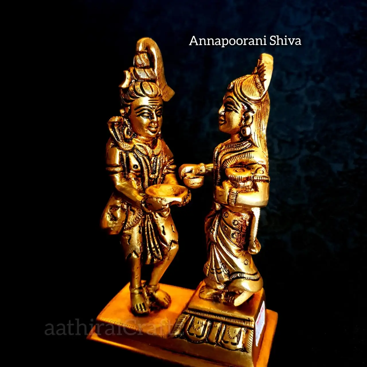 Annapoorani Shiva Idol Brass Antique Finish - image 2