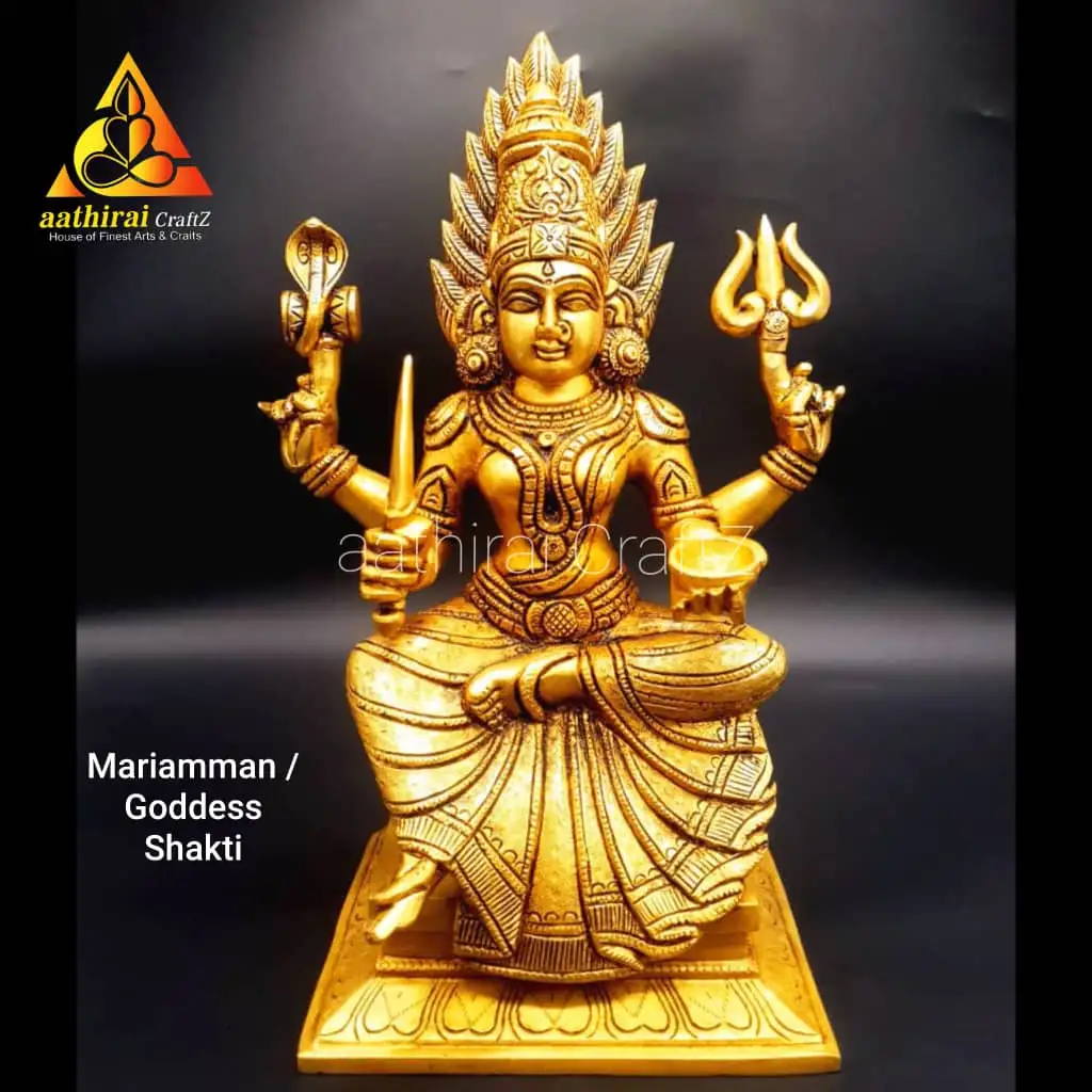 Mariamman / Goddess Shakthi / Square Base Mariyamman - image 1