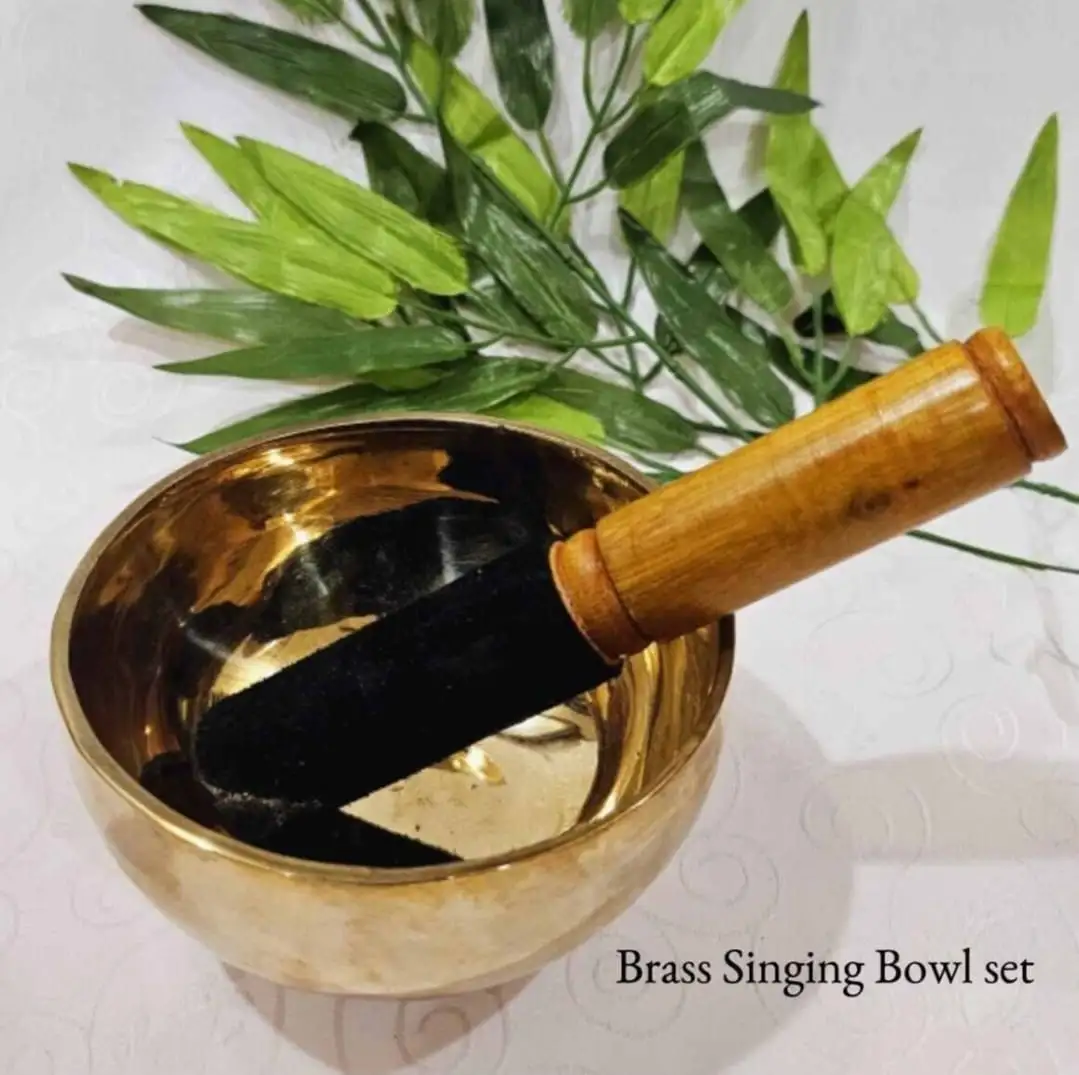 Brass Singing Bowl Set - Medium - image 1