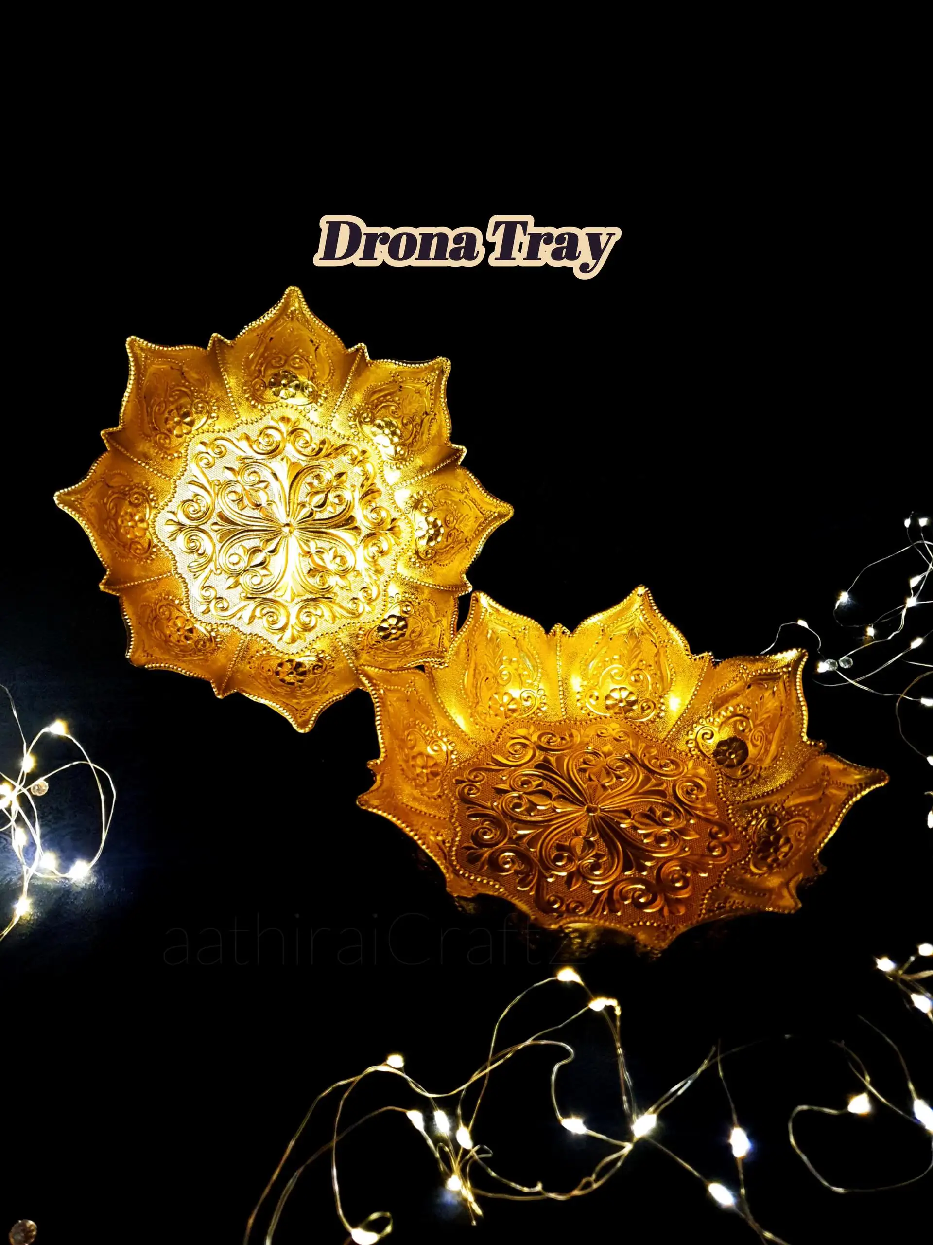 Drona Golden Pooja / Decorative Plates - image 1