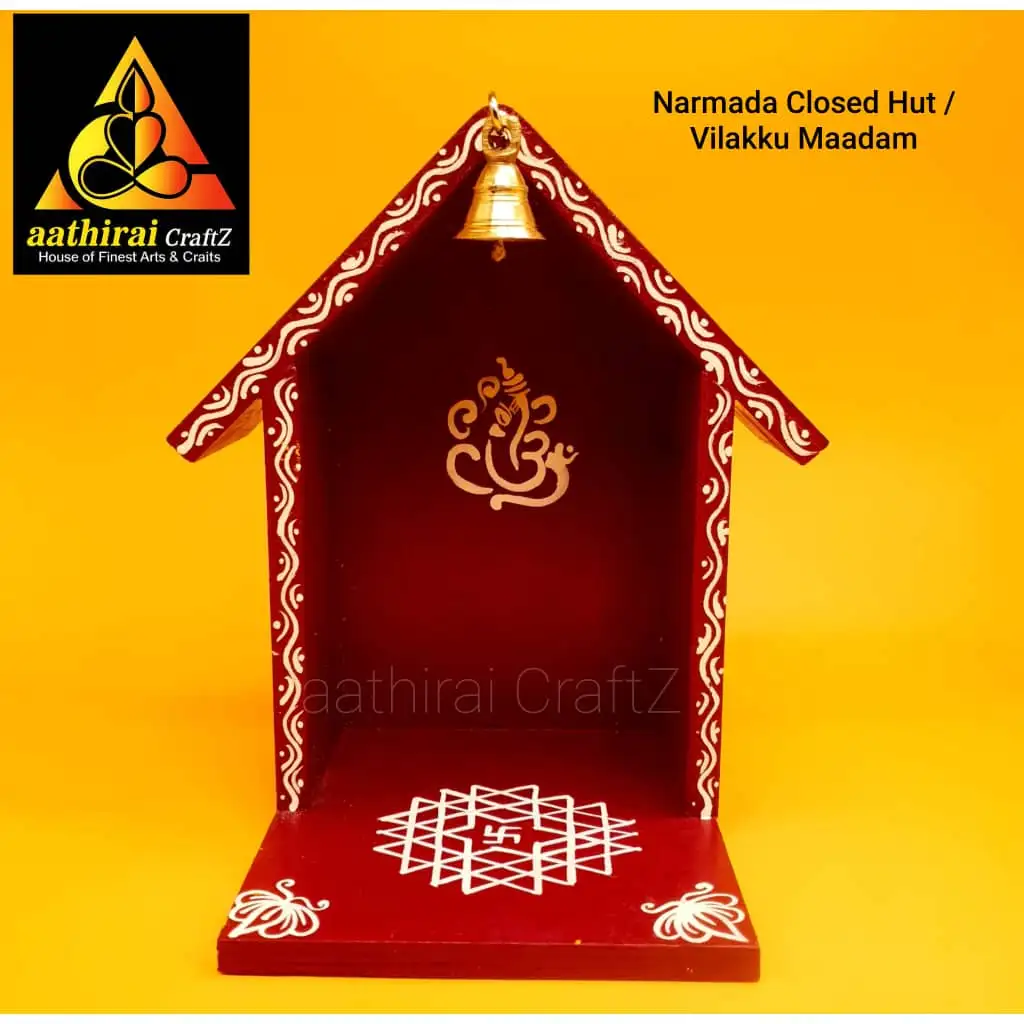 Narmada Closed Hut Maadam Vilakku With One Bell - image 1