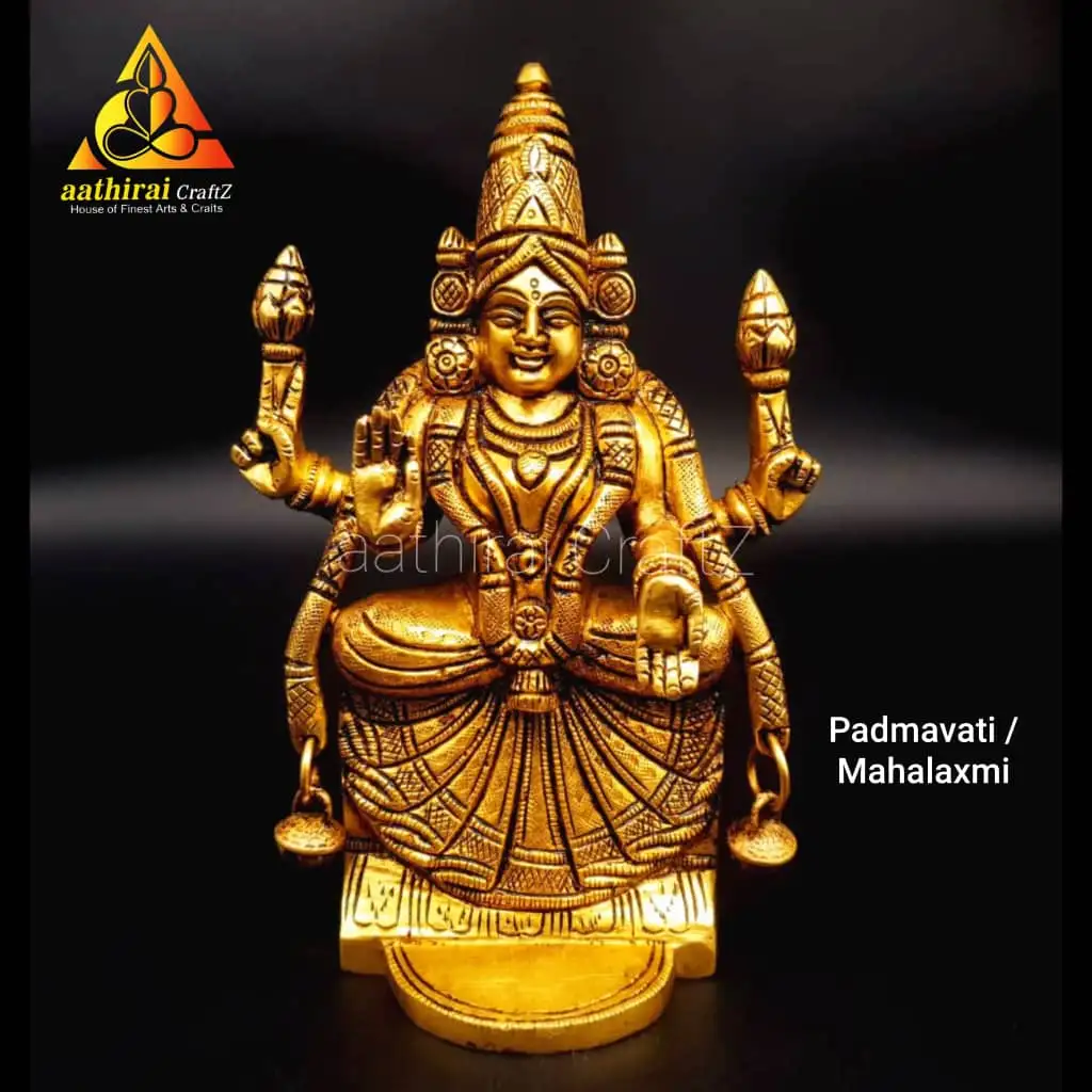 Padmavati / Mahalaxmi Brass Antique Finish - image 1