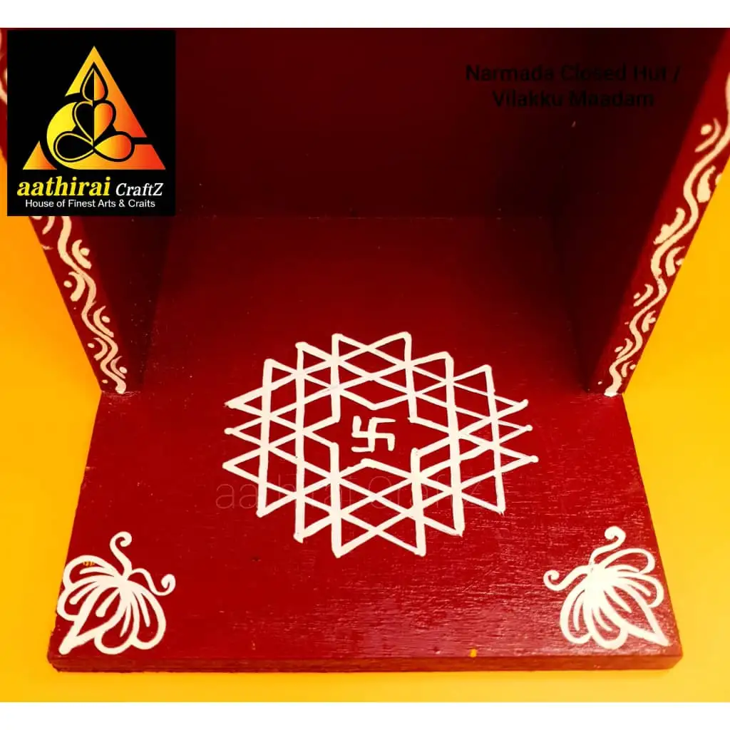 Narmada Closed Hut Maadam Vilakku With One Bell - image 2