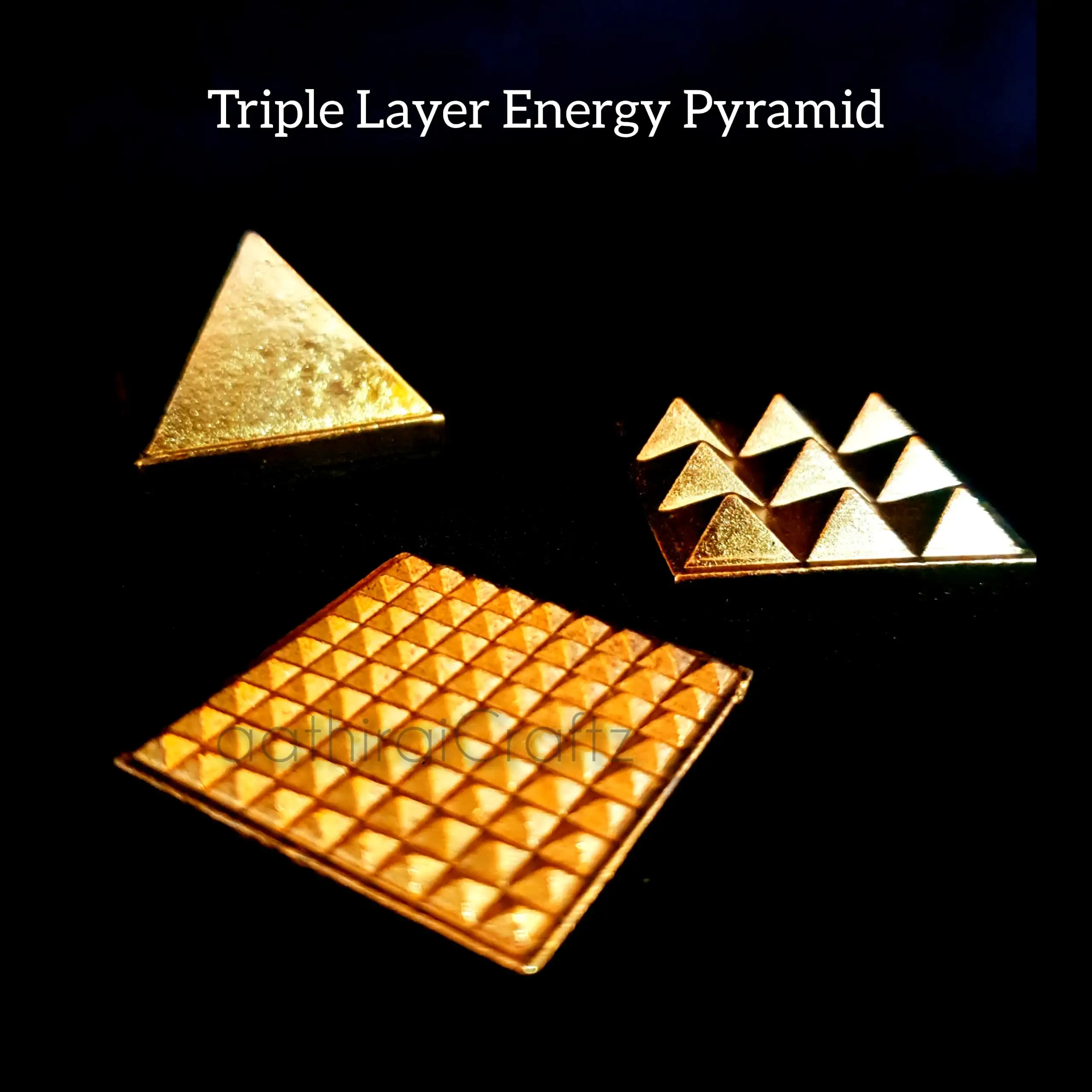Triple Layer Energy Pyramid - Aluminium - image 2