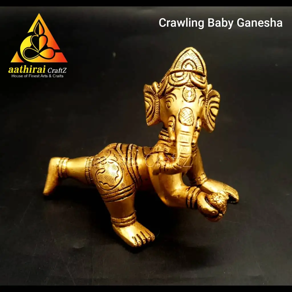 Crawling Baby Ganesha / Baby Ganapathi - image 1
