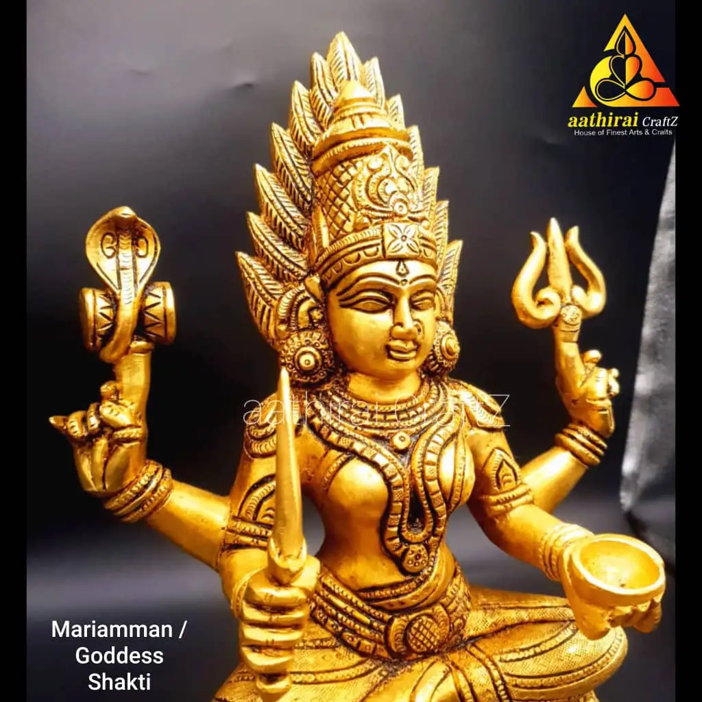 Mariamman / Goddess Shakthi / Square Base Mariyamman - image 2