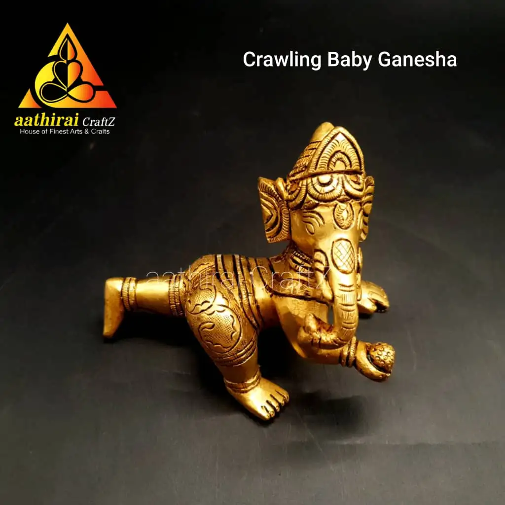 Crawling Baby Ganesha / Baby Ganapathi - image 2